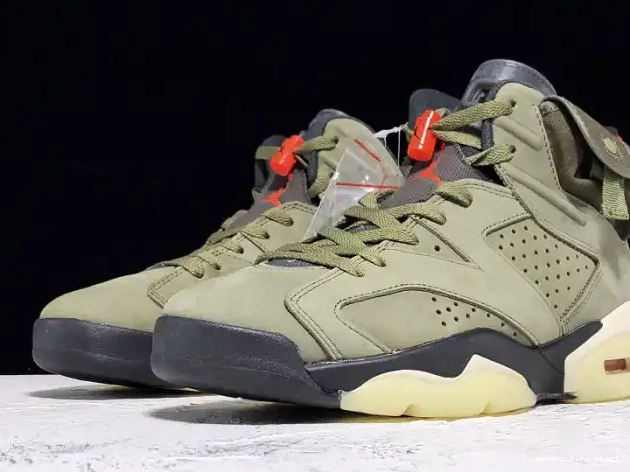 Rep Scott Travis Air Jordan Medium CN1084-200 6 Olive x 0428